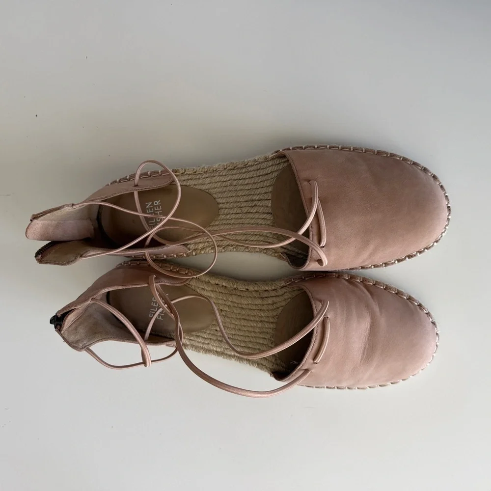 EILEEN FISHER lee nubuck espadrilles